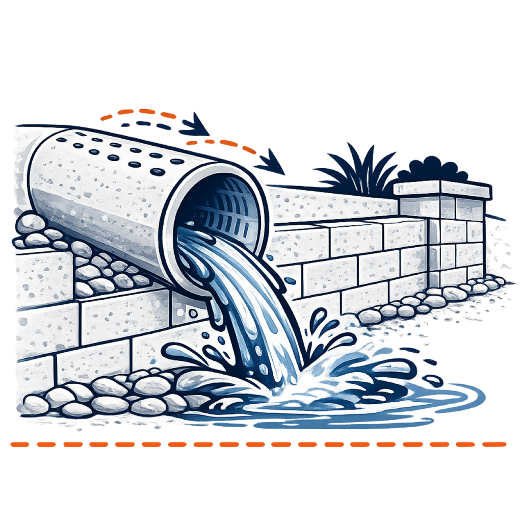Drain Pipe + Water Flow - Pressure Management icon