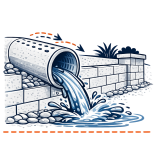 Drain Pipe + Water Flow - Pressure Management icon